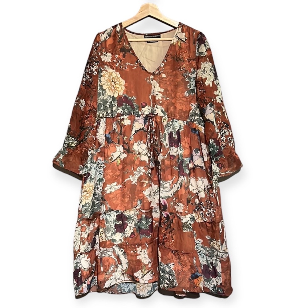 Anthropologie Hemant & Nandita Zeri Peasant Midi Dress